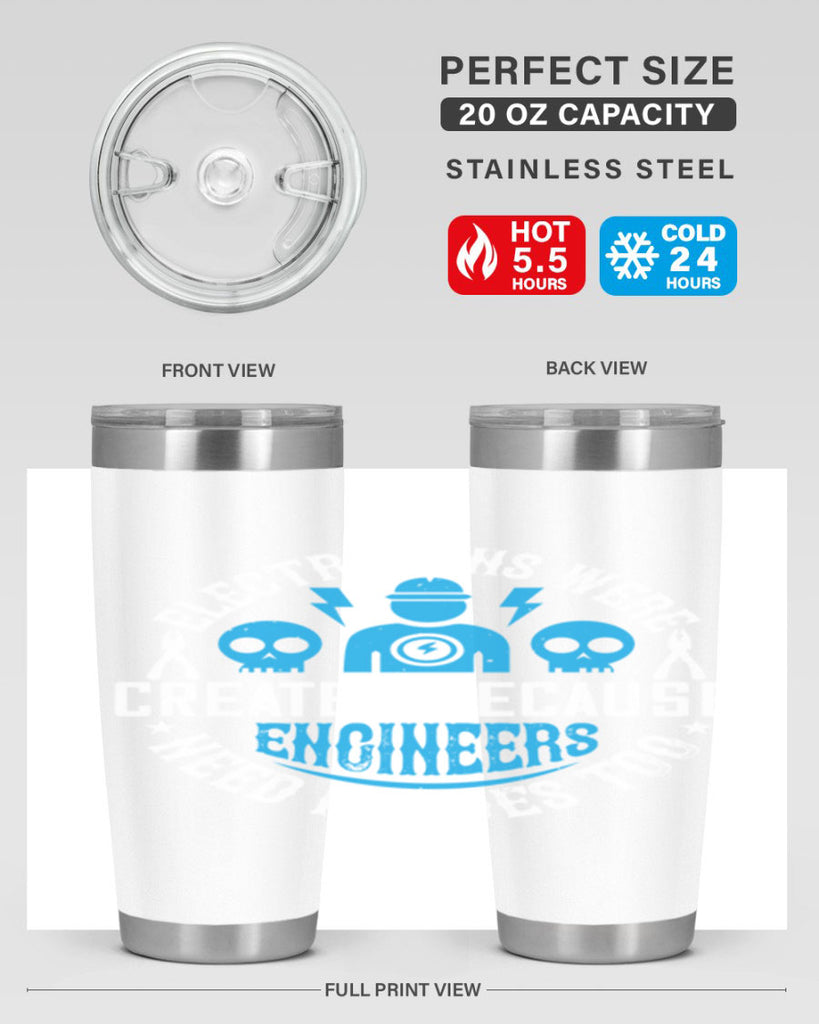 Electrician created because engineers need heroes too Style 55#- electrician- tumbler