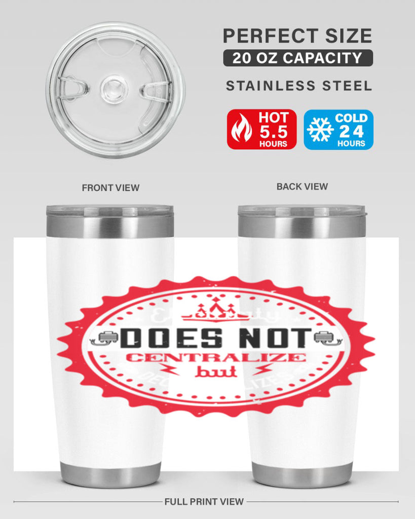 Electricity does not centralize but decentralizes Style 50#- electrician- tumbler