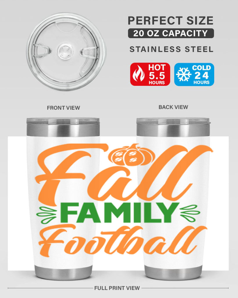 Fall Family Football 98#- fall- Tumbler