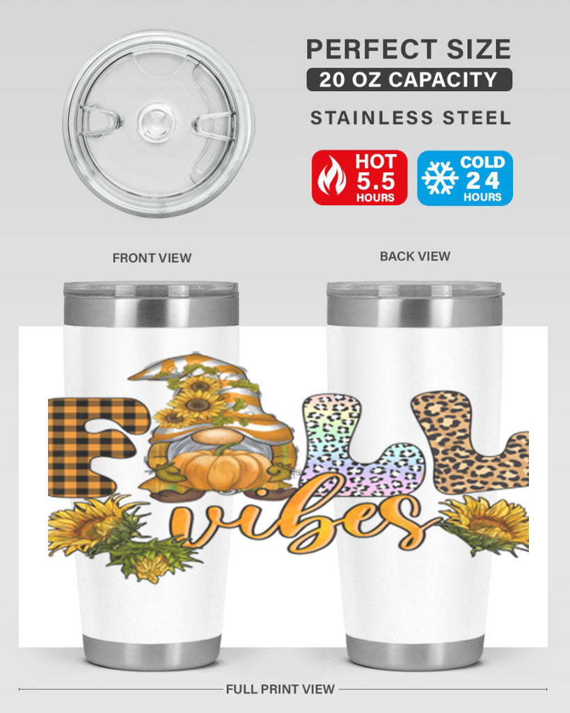 FallVibesFallGnome 164#- fall- Tumbler