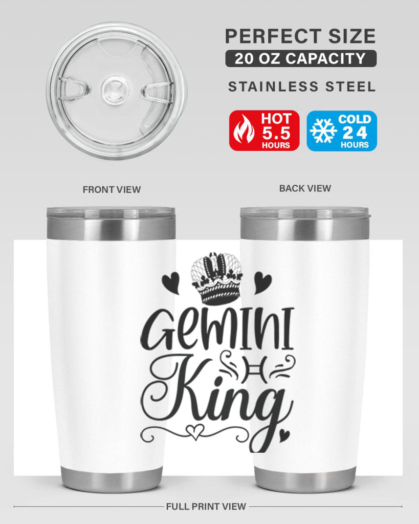 Gemini king 228#- zodiac- Tumbler