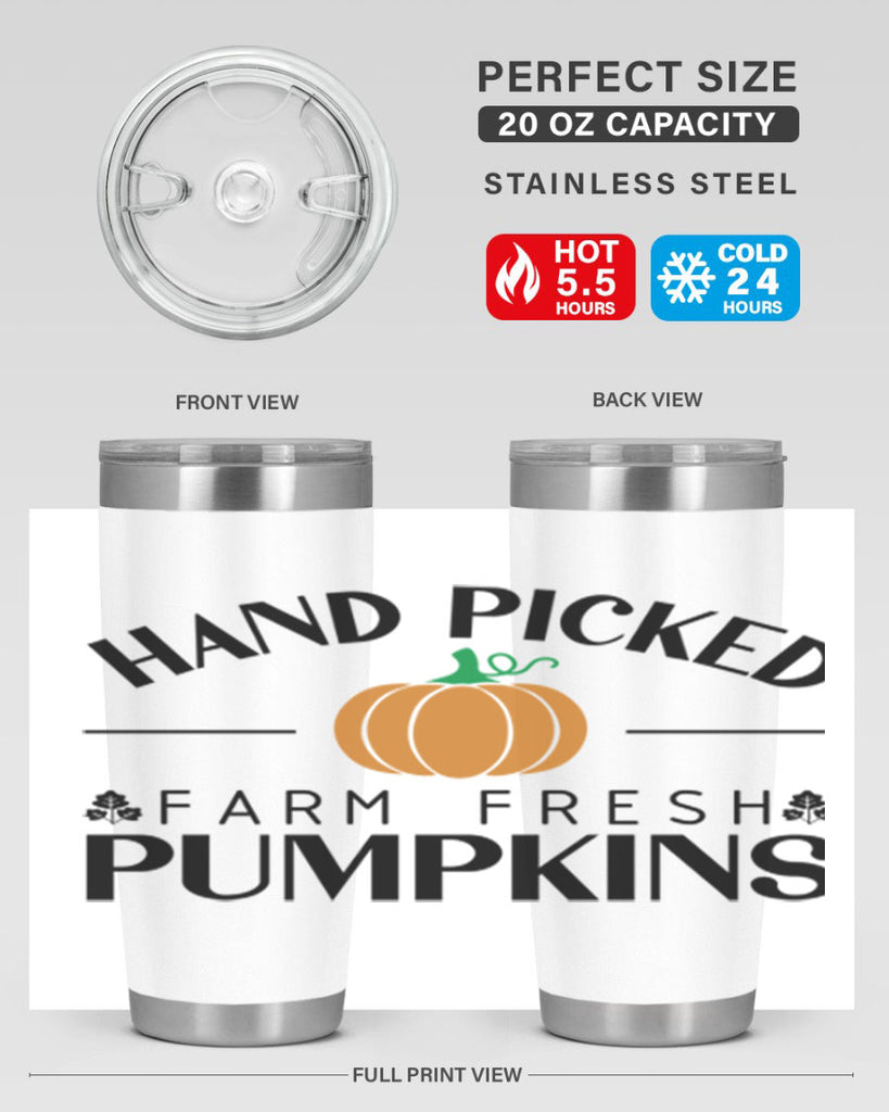 Hand Picked Farm Fresh Pumpkins 215#- fall- Tumbler