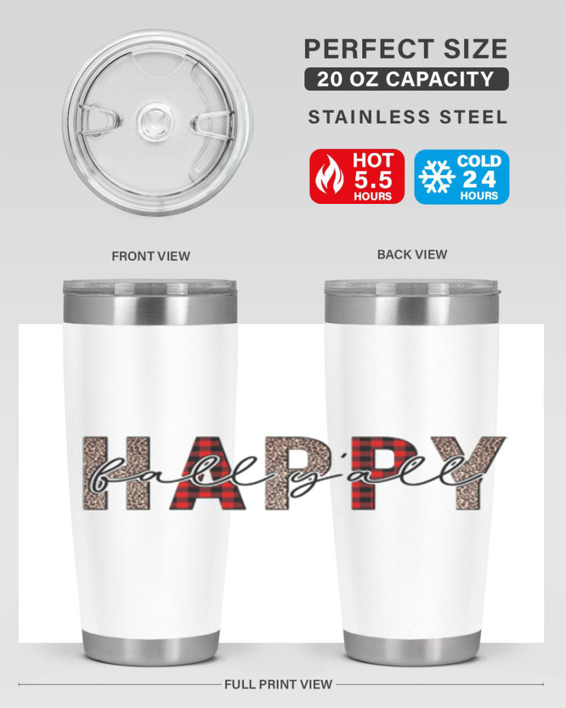 Happy Fall Y all 228#- fall- Tumbler