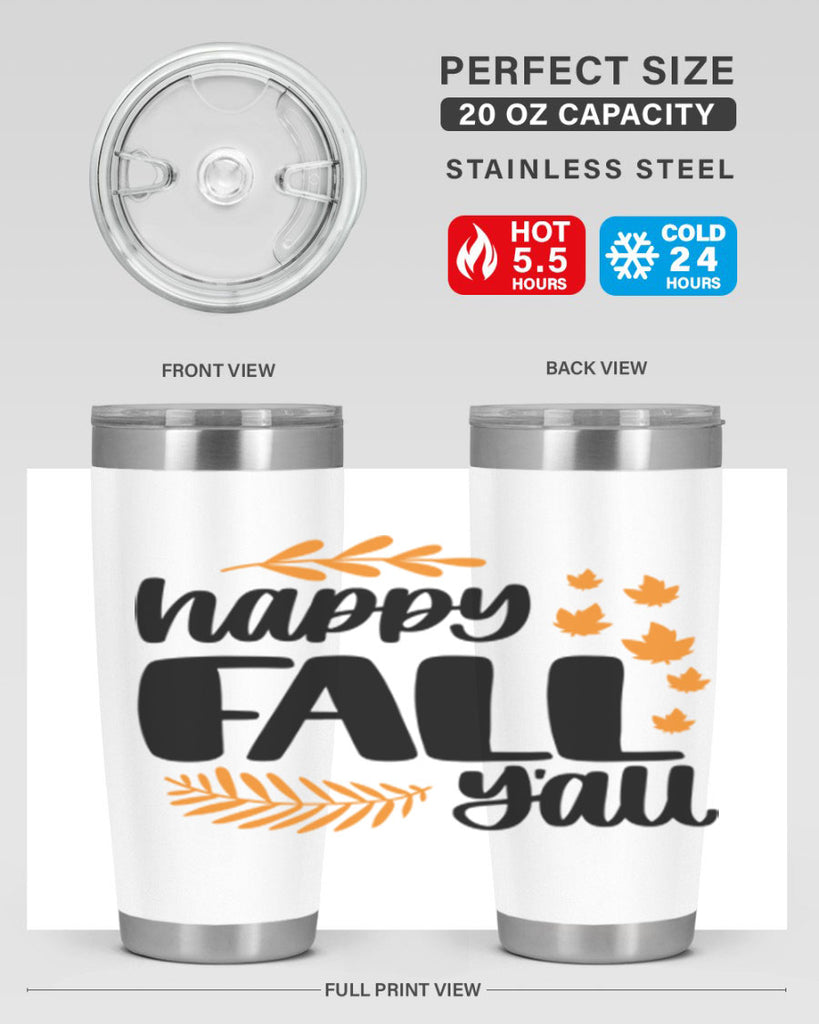 Happy Fall Yall 490#- fall- Tumbler