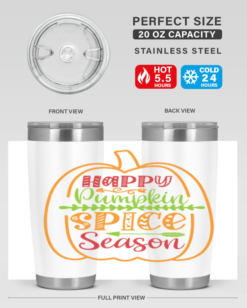 Happy Pumpkin Spice Season 243#- fall- Tumbler