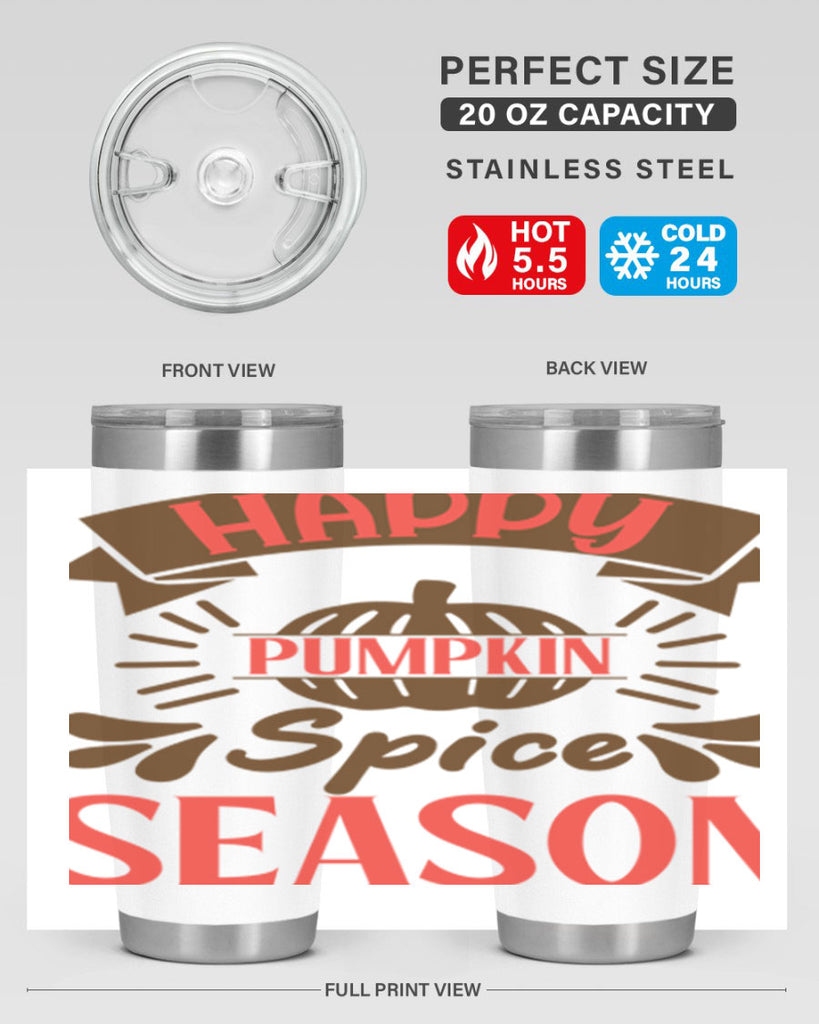Happy Pumpkin Spice Season 246#- fall- Tumbler