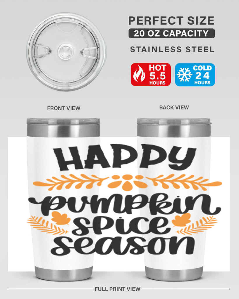 Happy Pumpkin Spice Season 492#- fall- Tumbler