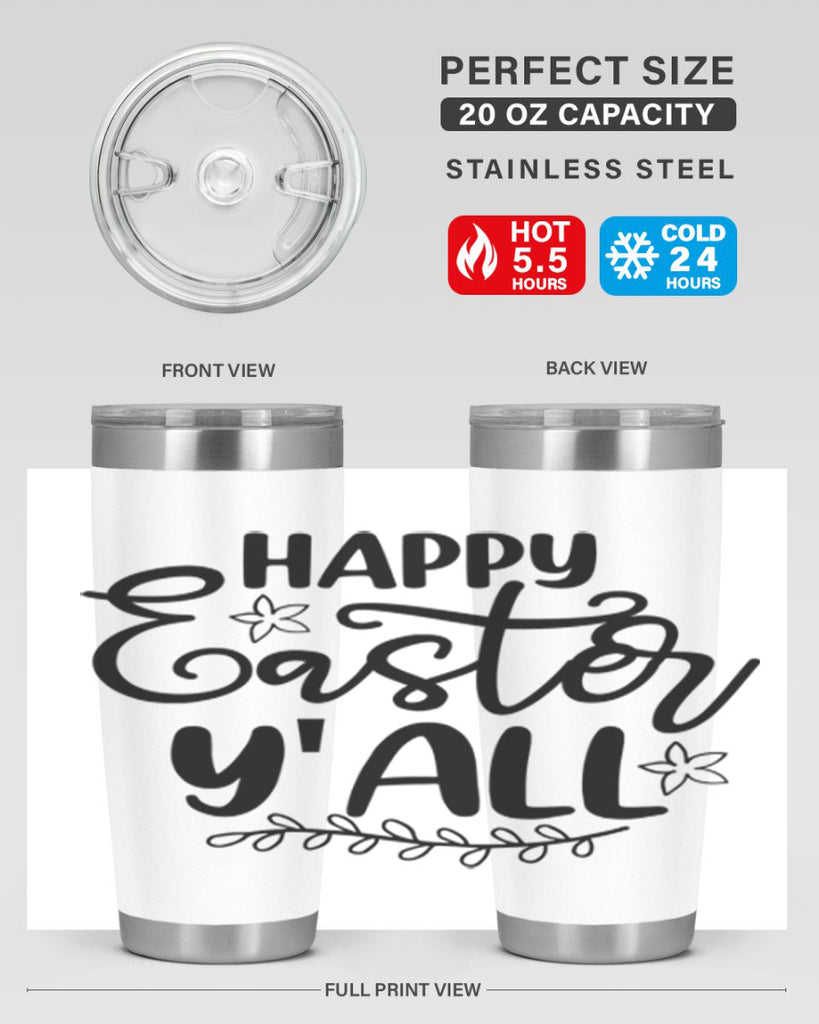 Happy easter yall  177#- spring- Tumbler