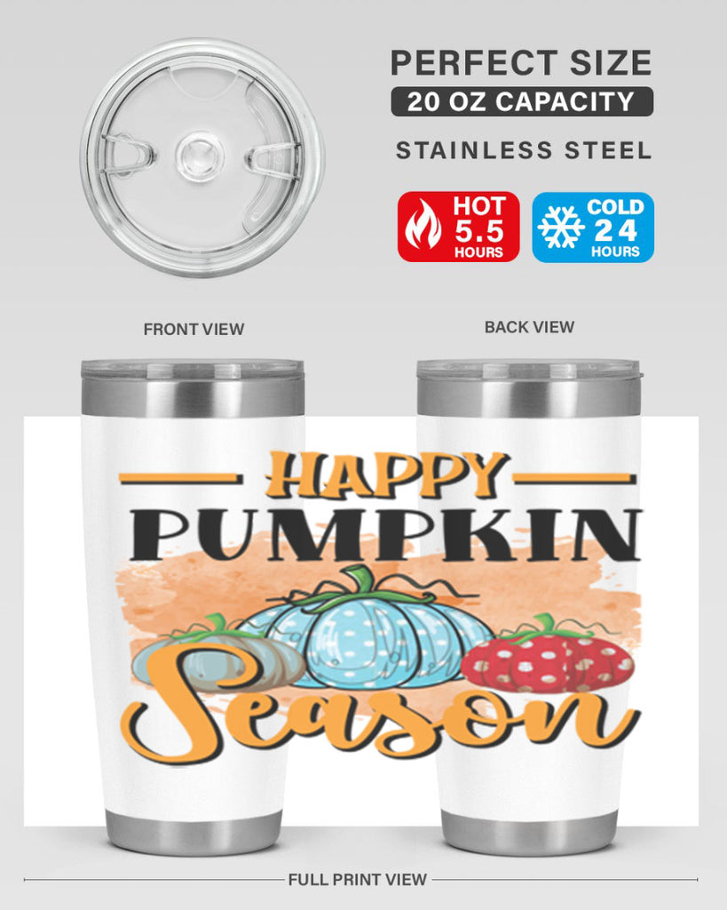 Happy pumpkin season 240#- fall- Tumbler