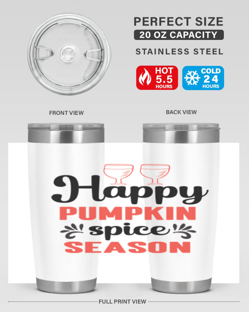 Happy pumpkin spice season 244#- fall- Tumbler