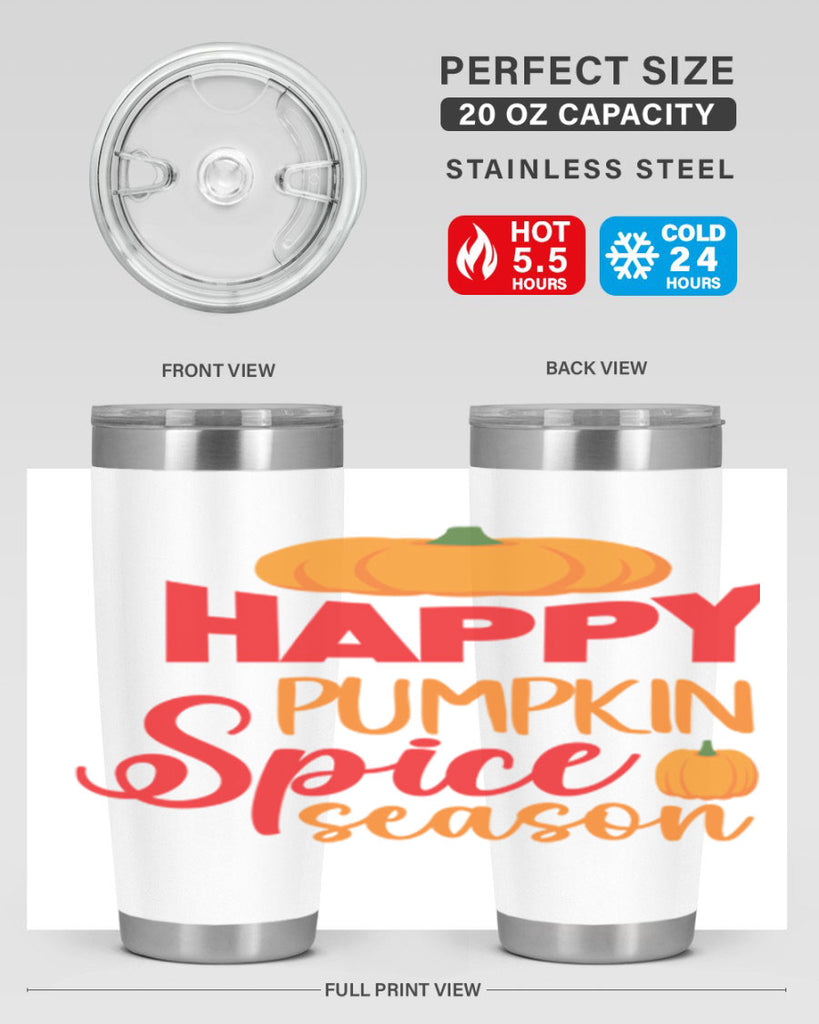 HappyPumpkinSpiceSeason 259#- fall- Tumbler