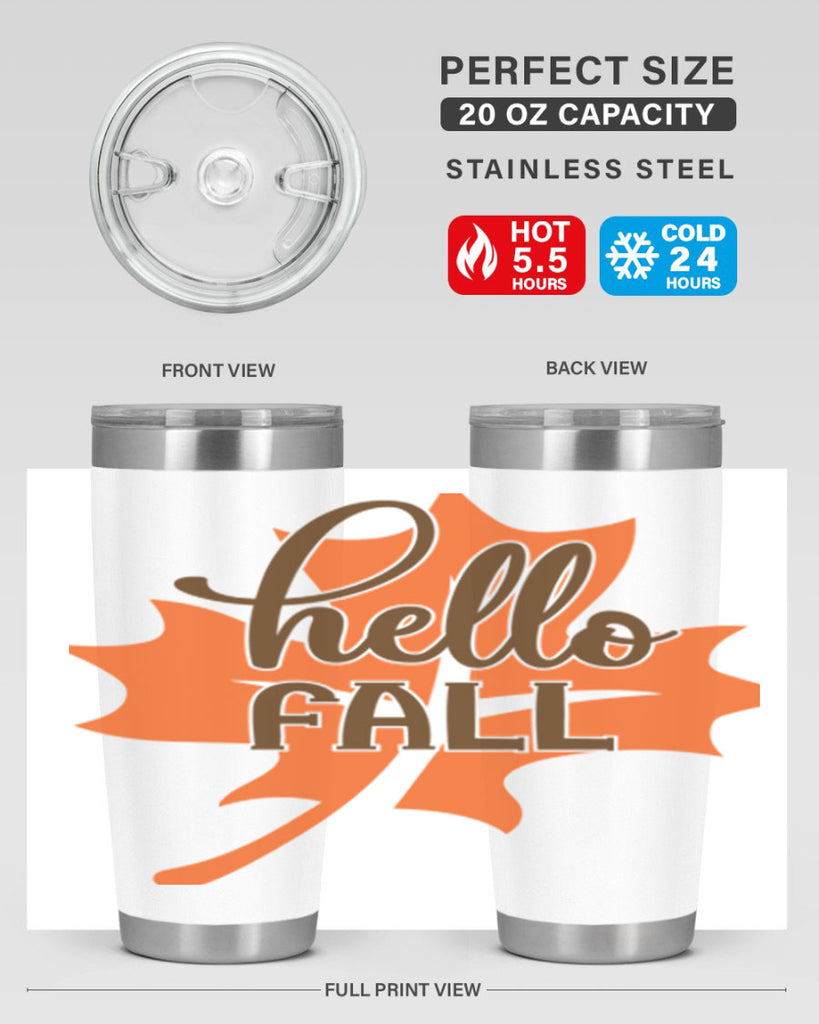 Hello Fall 273#- fall- Tumbler