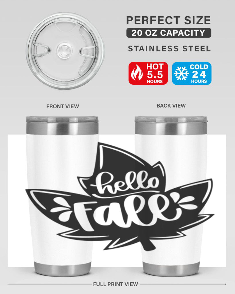 Hello Fall 494#- fall- Tumbler