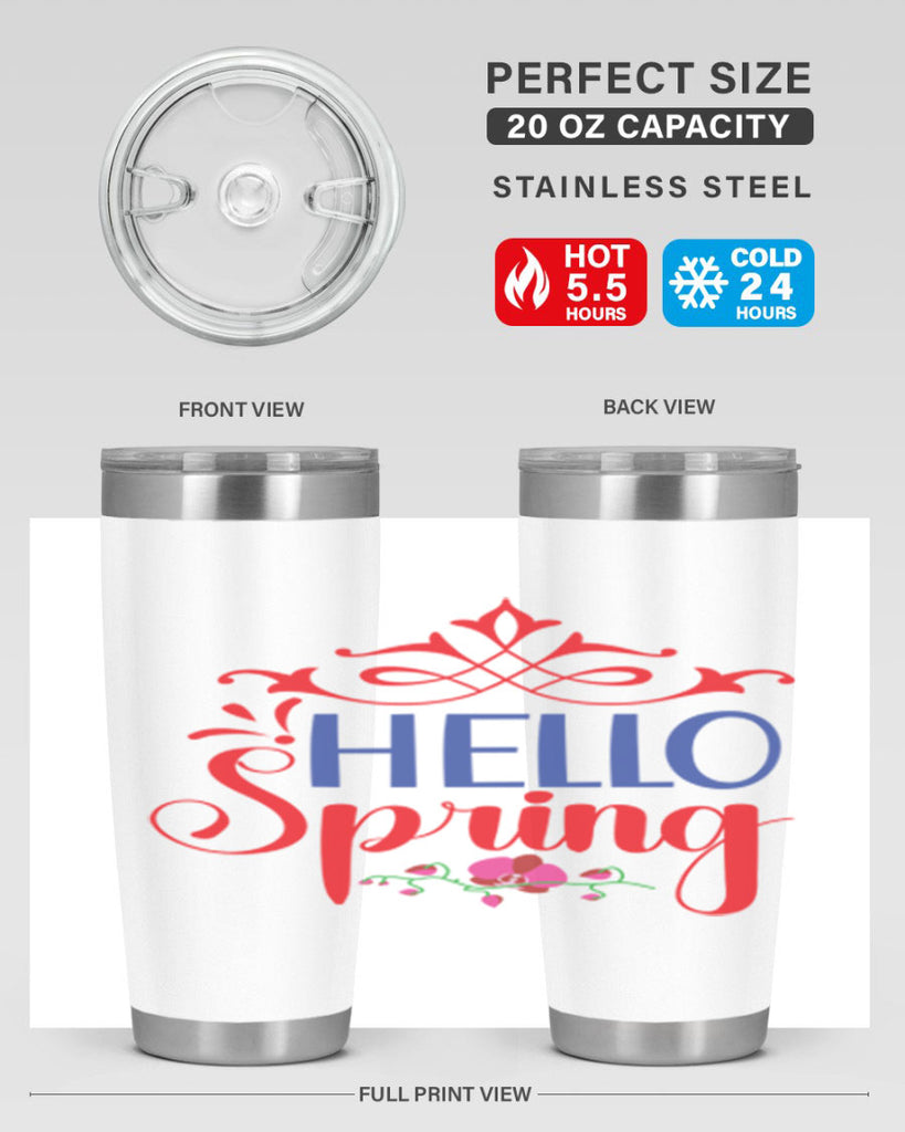 Hello Spring 211#- spring- Tumbler