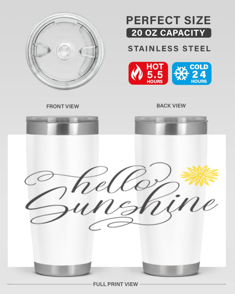 Hello Spring Lettering201#- spring- Tumbler