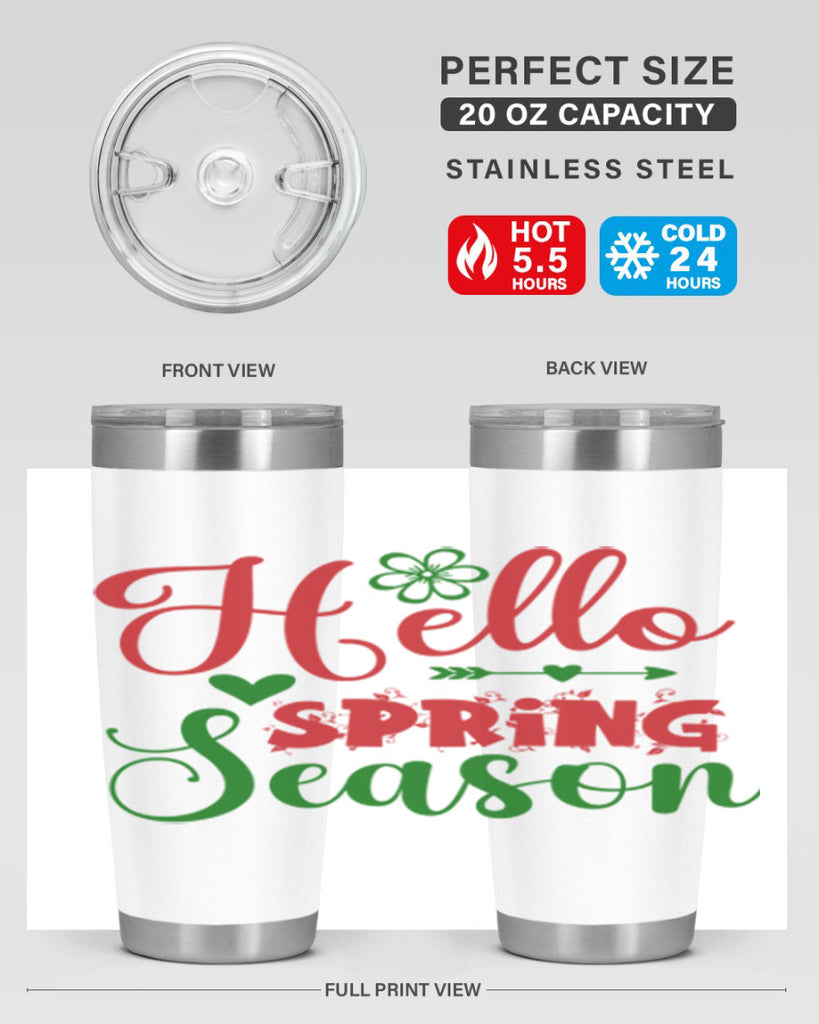 Hello Spring Season 224#- spring- Tumbler