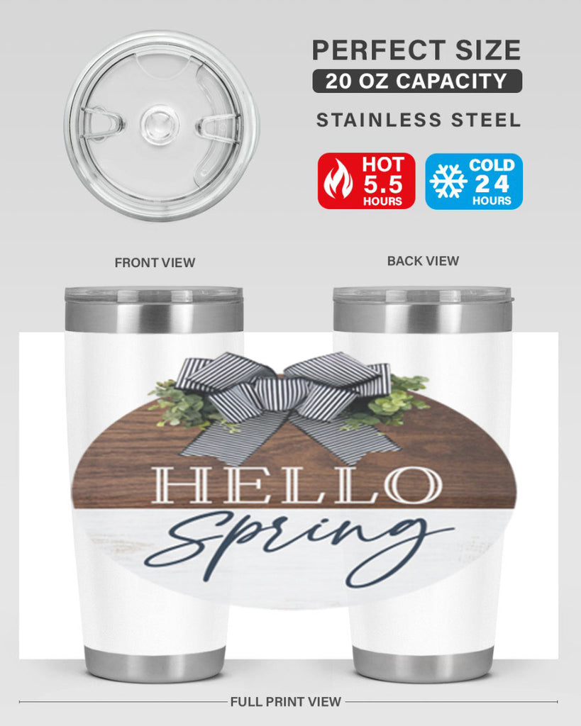Hello Spring basic Mockup187#- spring- Tumbler