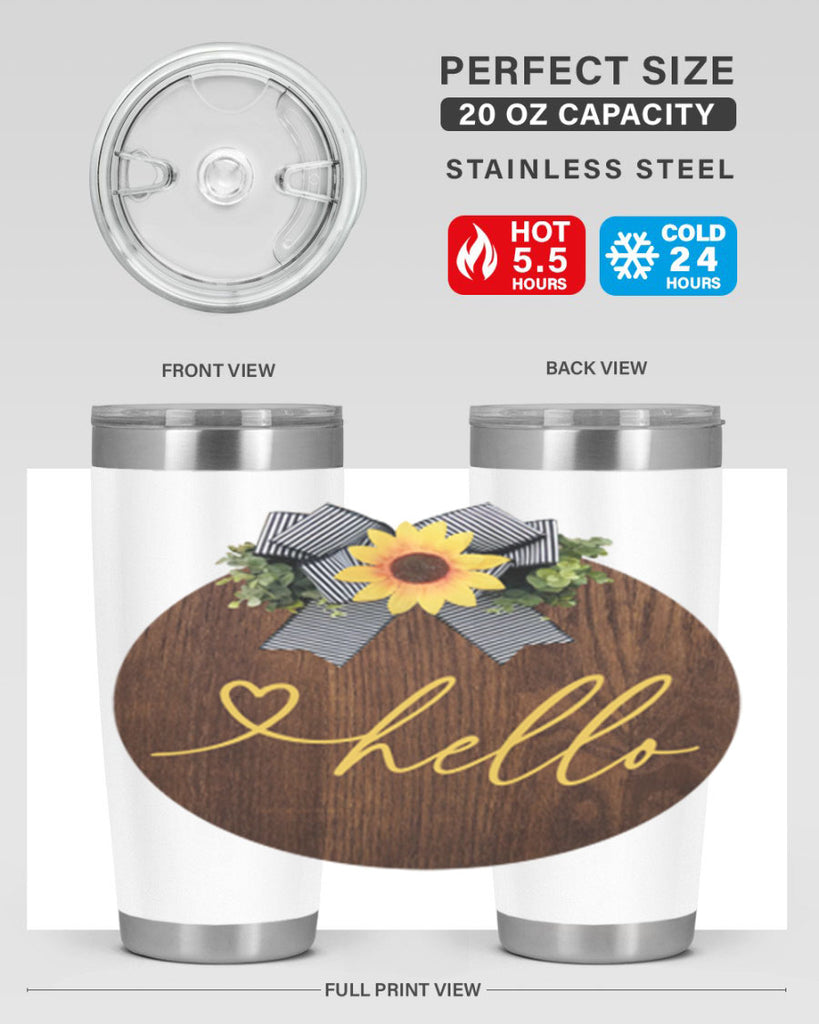 Hello heart Mockup182#- spring- Tumbler