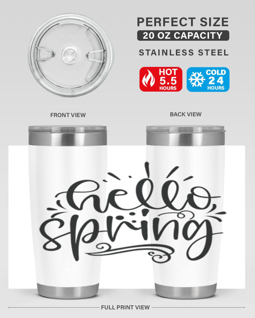 Hello spring 3#- spring- Tumbler