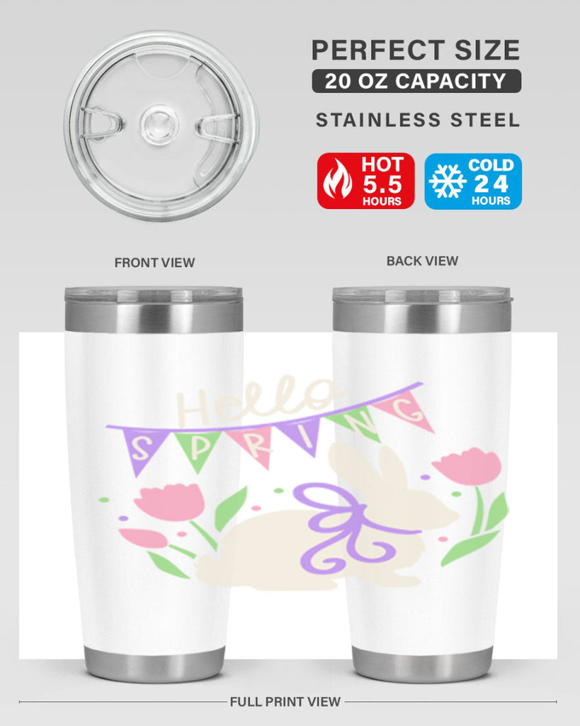 Hello spring bunny193#- spring- Tumbler