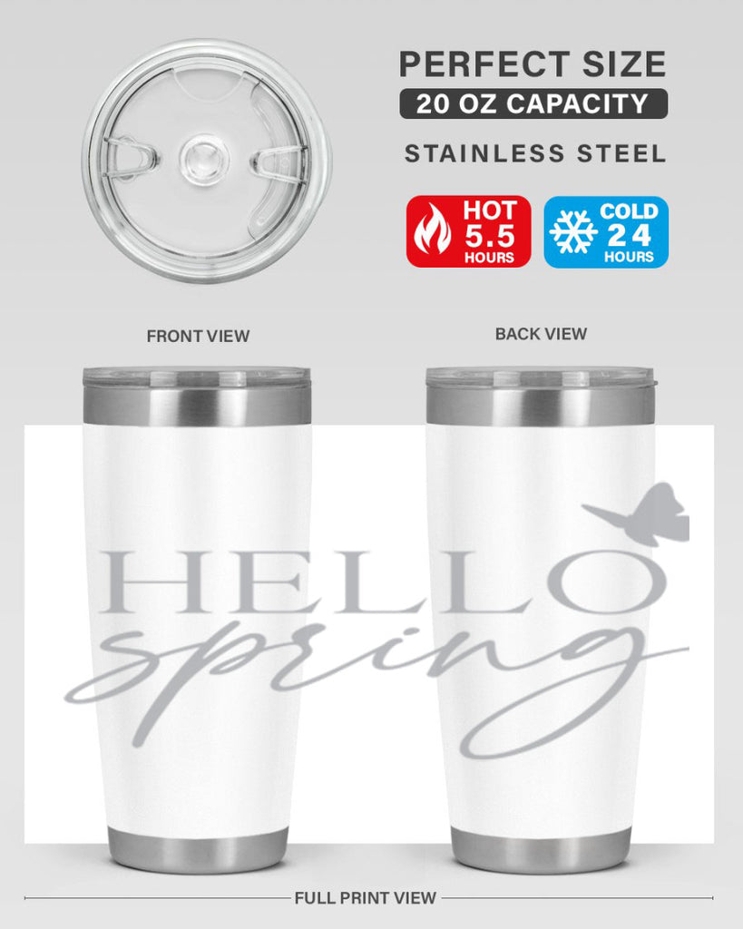Hello spring butterfly195#- spring- Tumbler