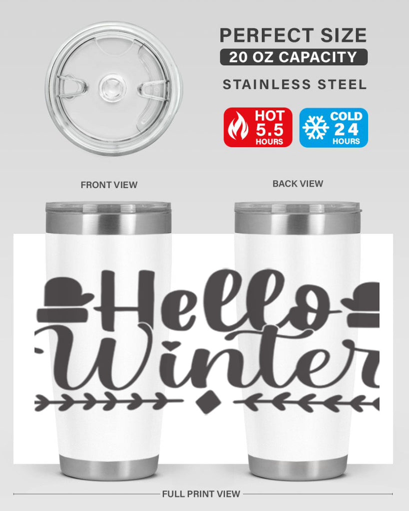 Hello winter 184#- winter- Tumbler