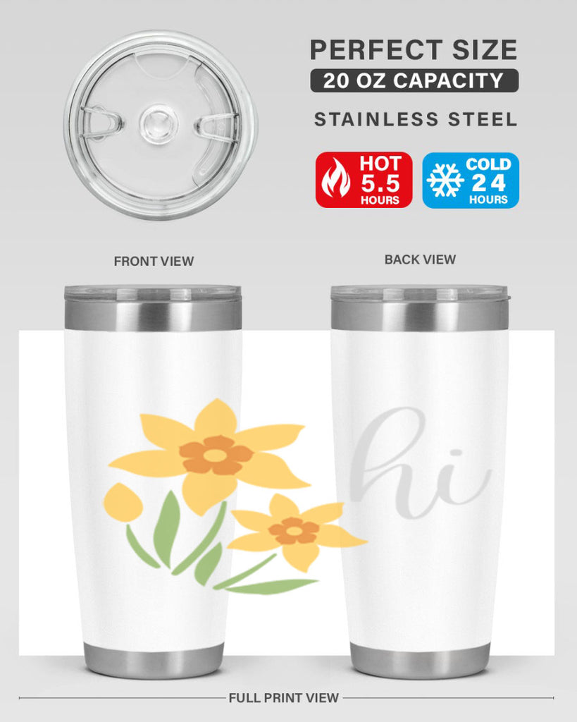 Hi daffodil flower236#- spring- Tumbler