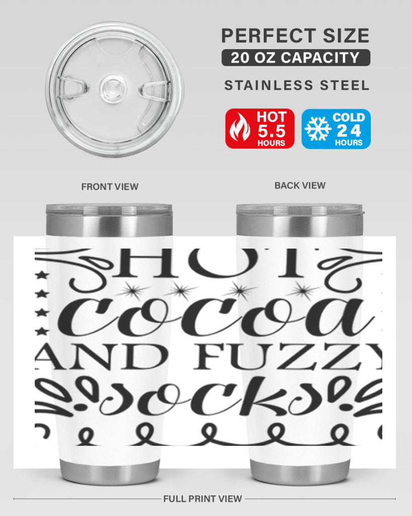 Hot Cocoa and Fuzzy Socks 217#- winter- Tumbler