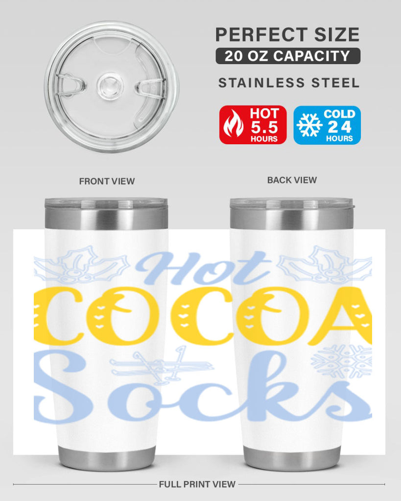 Hot cocoa socks211#- winter- Tumbler