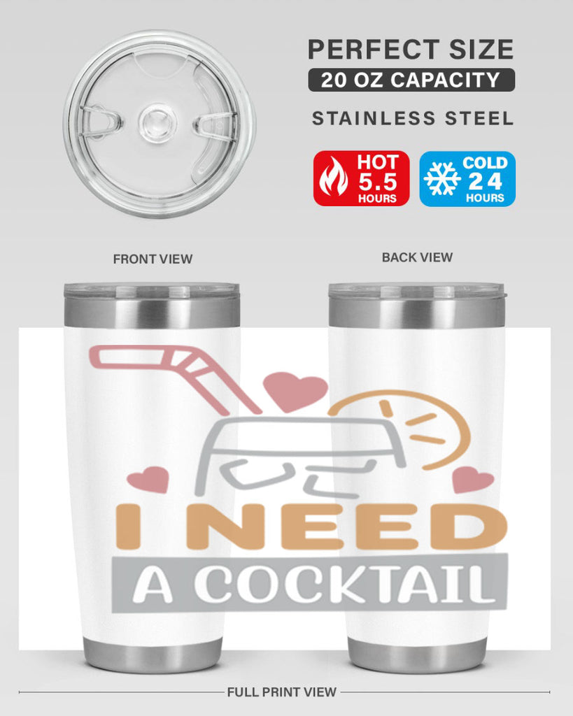 I Need A Cocktail 107#- fashion- Cotton Tank