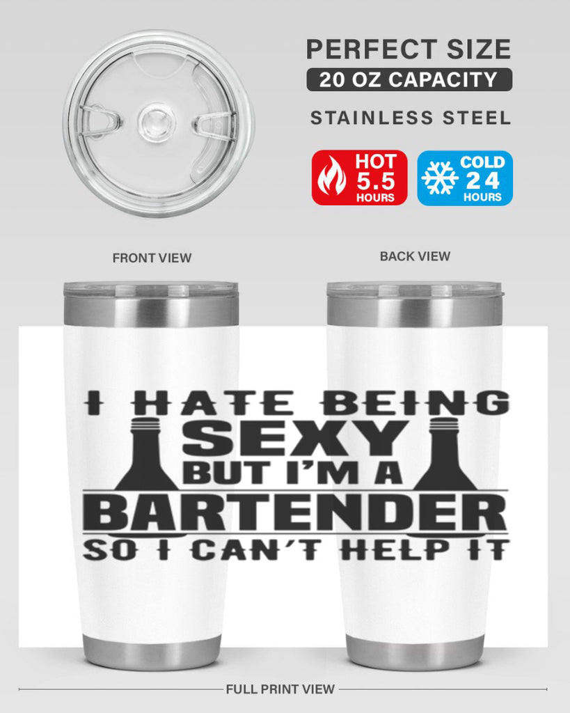 I hate being Style 1#- bartender- tumbler