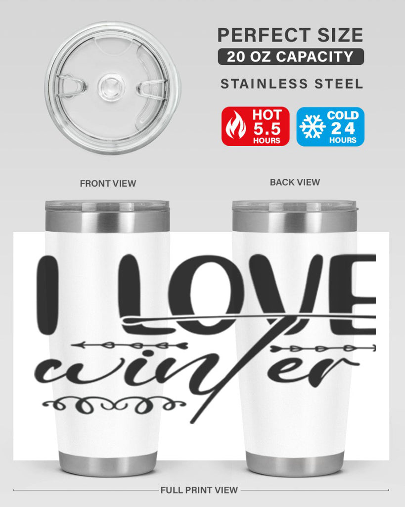 I love winter 243#- winter- Tumbler