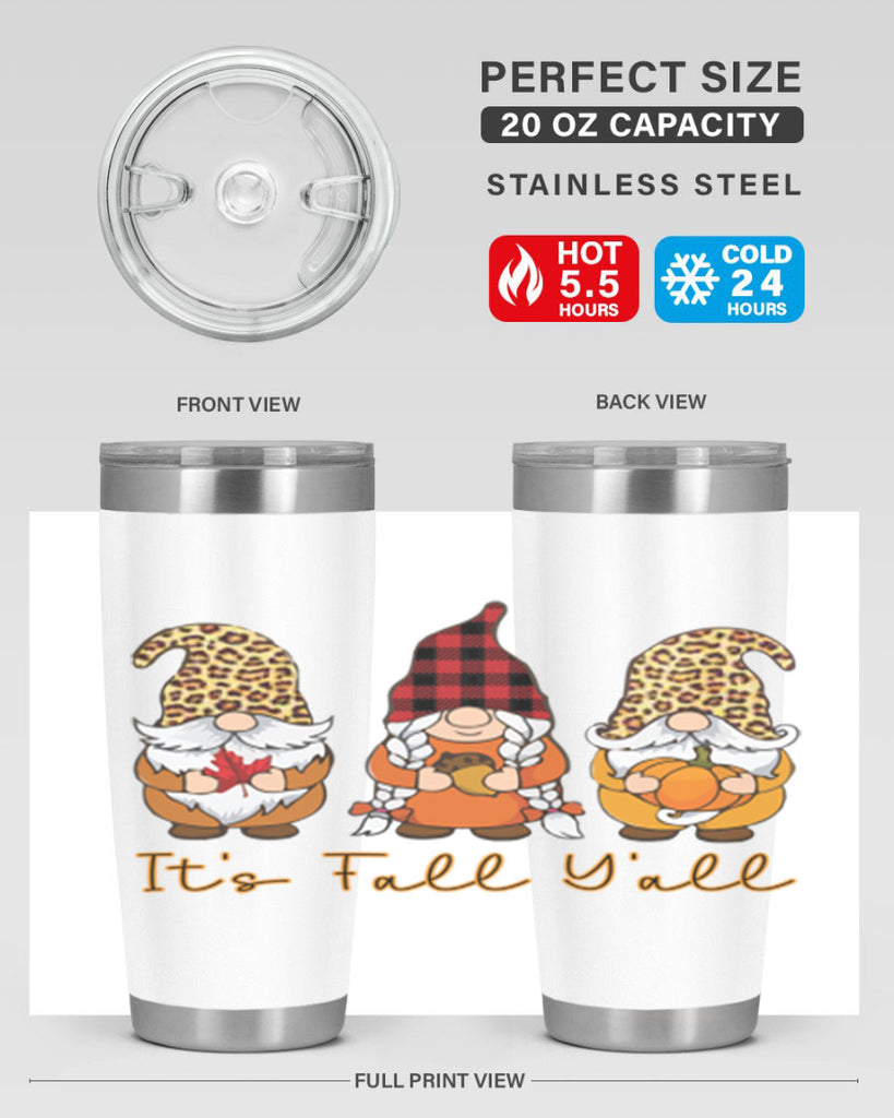 It s Fall Y all Gnome 362#- fall- Tumbler
