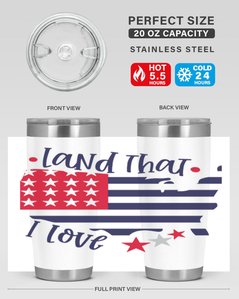 Land That I Love Style 158#- Fourt Of July- Tumbler