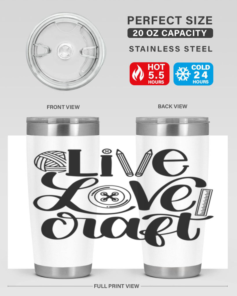 Live Love Craft 14#- crafting- Tumbler