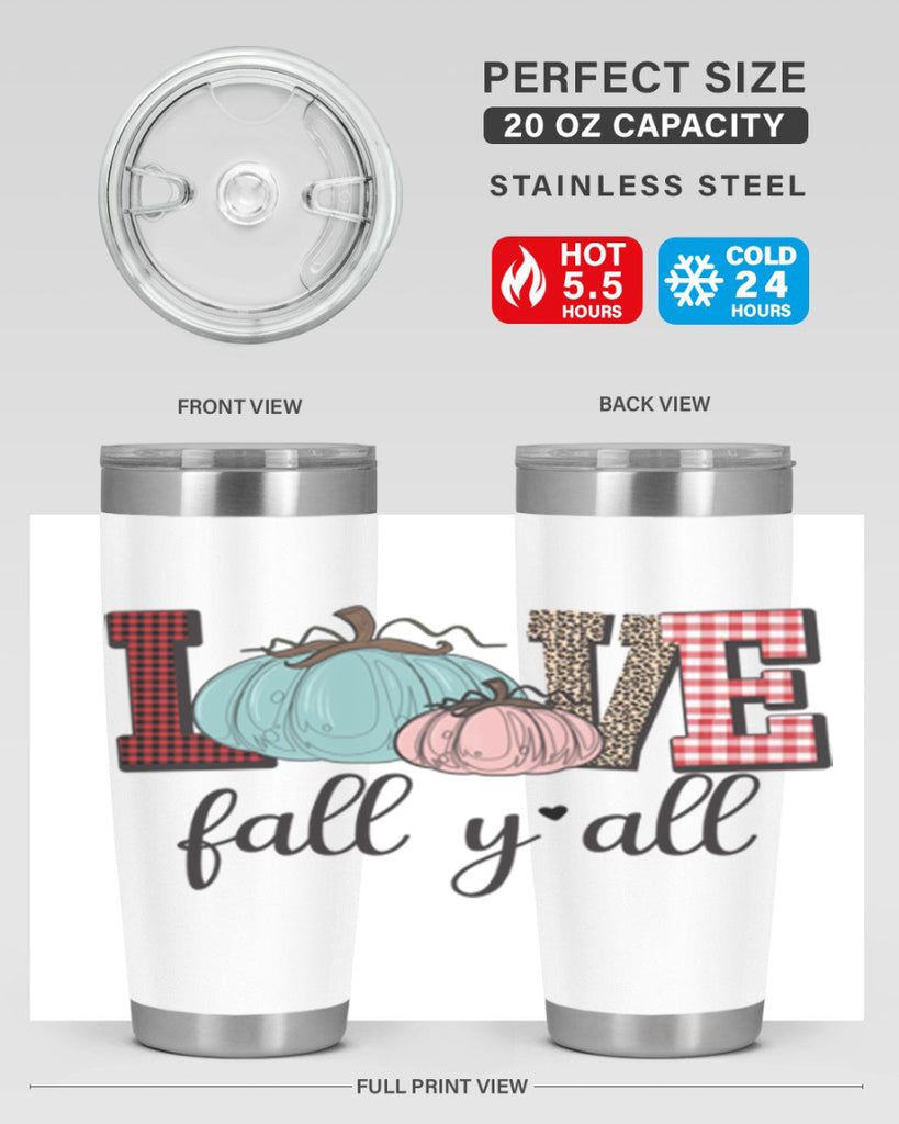 Love Fall Yall 409#- fall- Tumbler