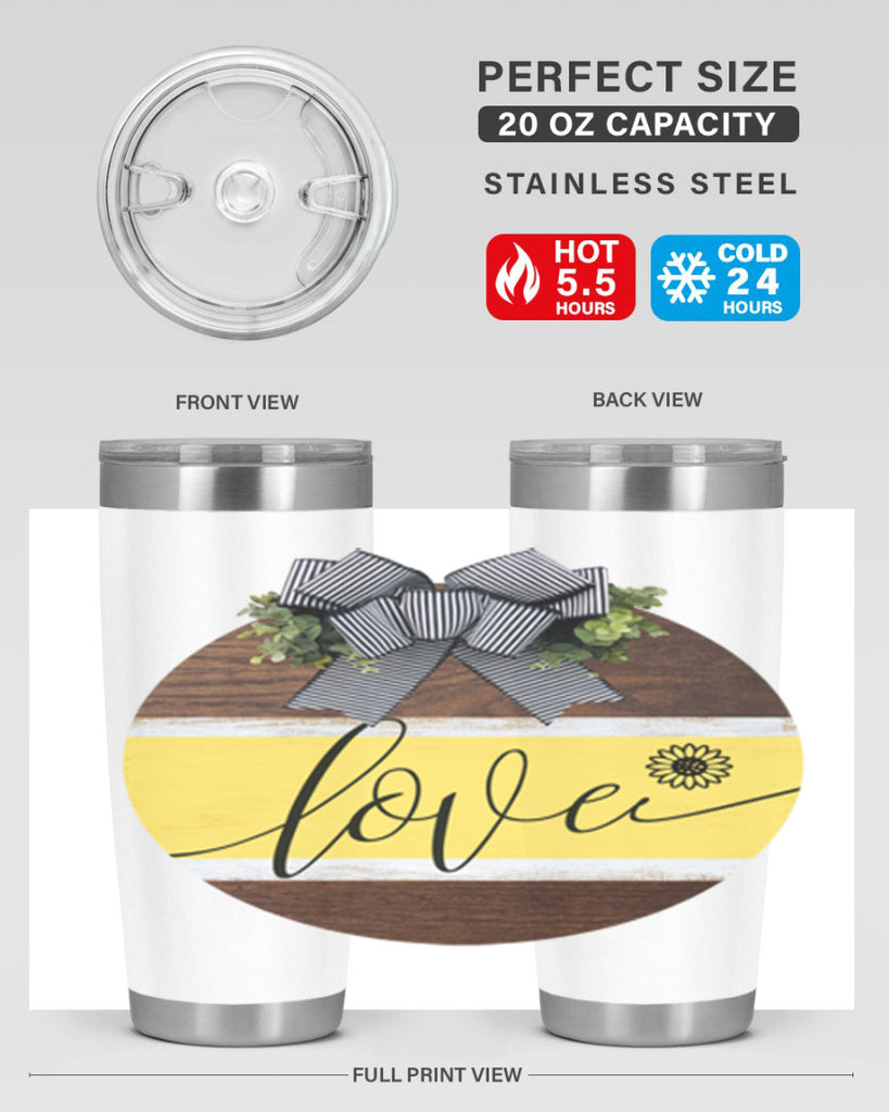 Love and daisy Mockup326#- spring- Tumbler
