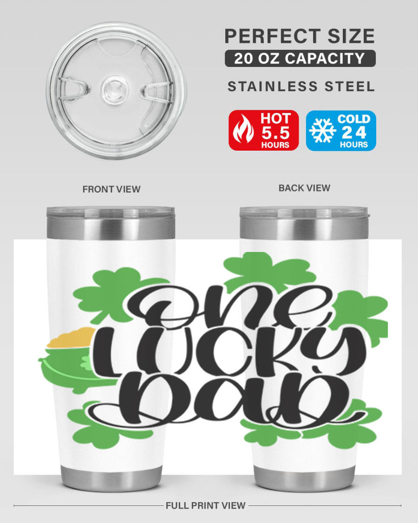 One Lucky Dad Style 43#- St Patricks Day- Tumbler