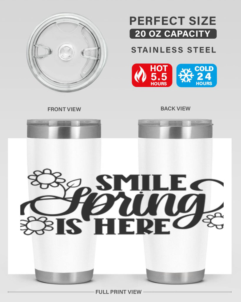 PNG_Smile Spring Is Here395#- spring- Tumbler