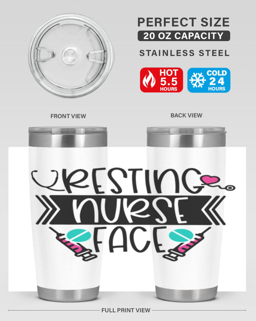 Resting Nurse Face Style Style 58#- nurse- tumbler