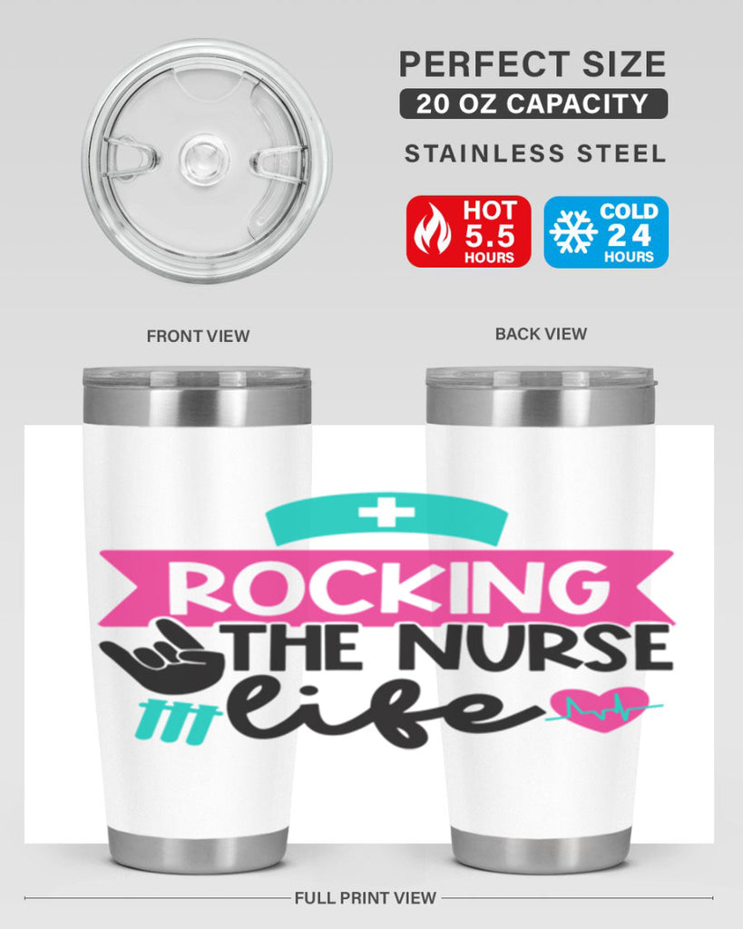 Rocking The Nurse Life Style Style 54#- nurse- tumbler