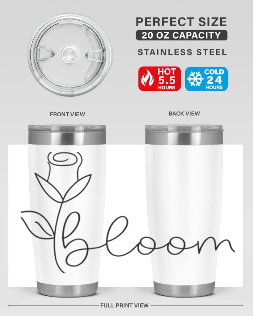 Rosebud line bloom400#- spring- Tumbler
