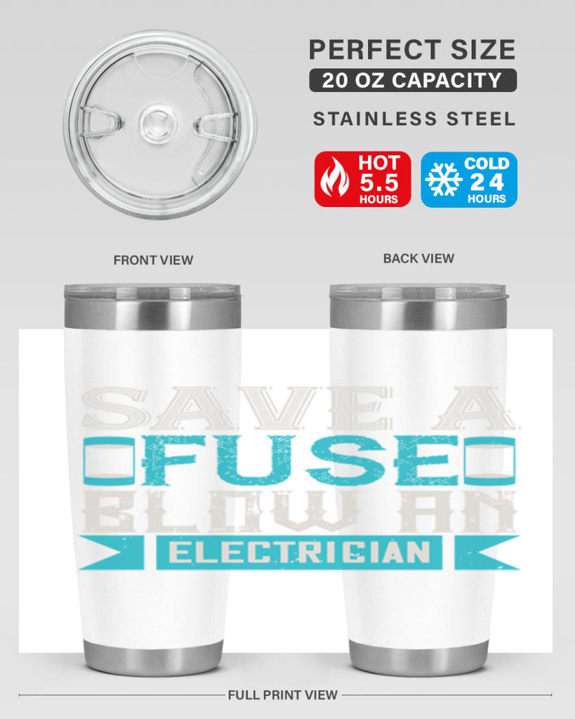 Save a fuse below an electrician Style 14#- electrician- tumbler