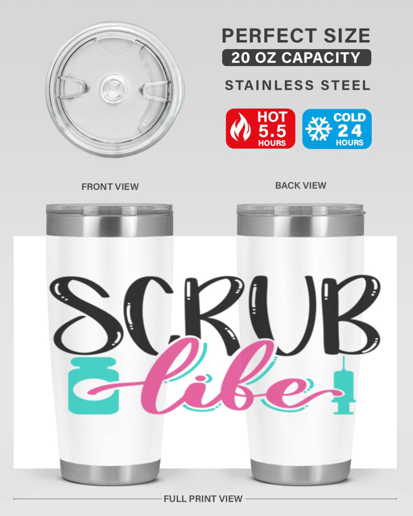 Scrub Life Style Style 46#- nurse- tumbler
