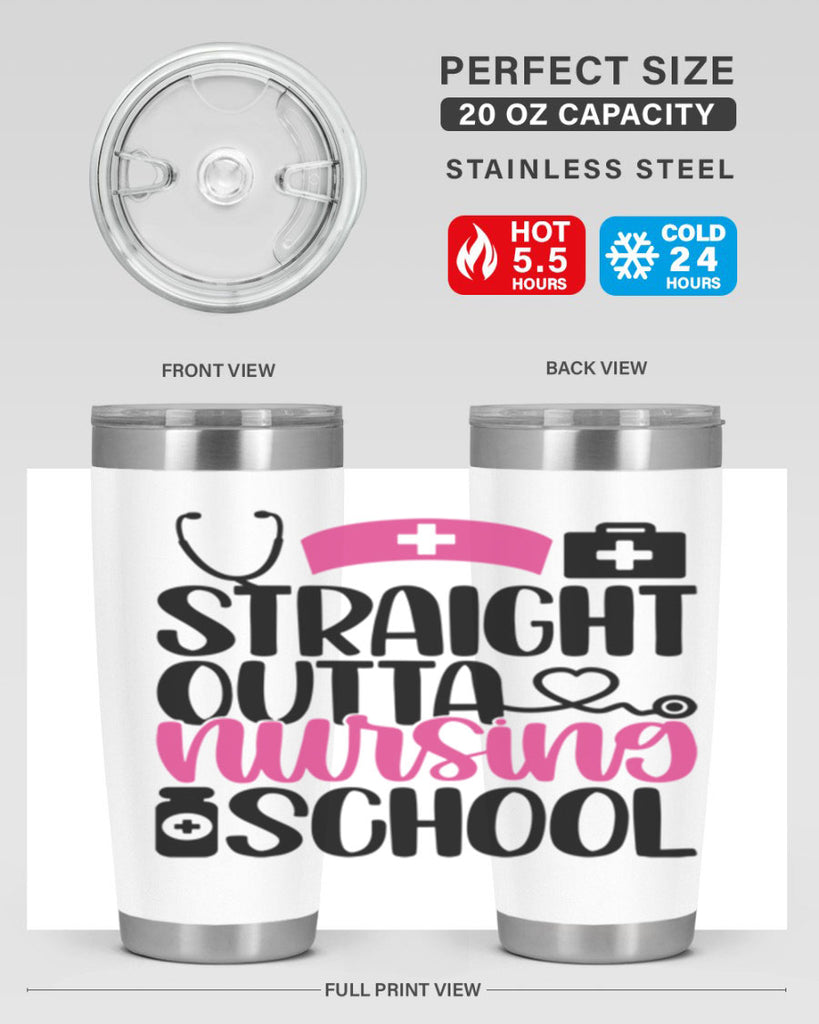 Straight Outta Nursing Style Style 26#- nurse- tumbler