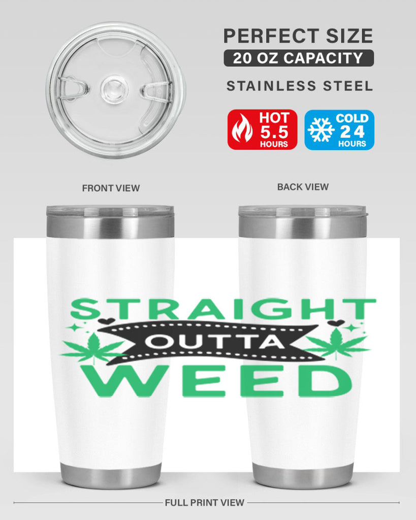 Straight Outta Weed 266#- marijuana- Tumbler