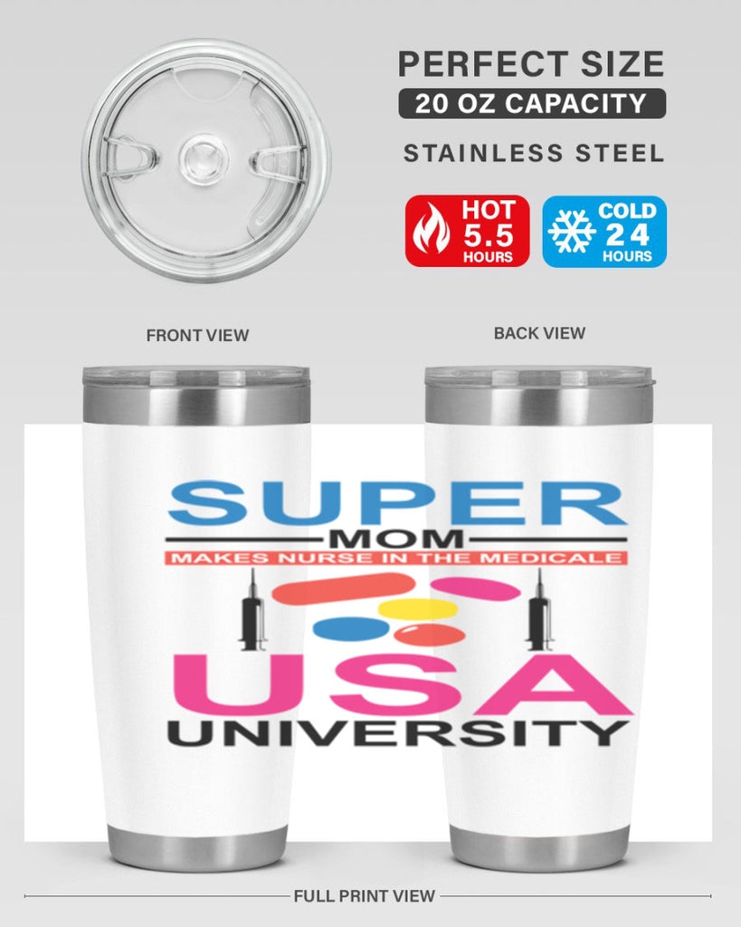 Super Mom Makes Nurse in the Style 333#- nurse- tumbler