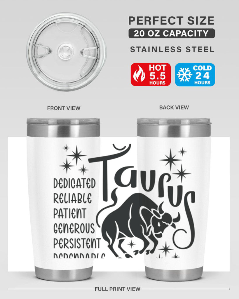 Taurus 486#- zodiac- Tumbler