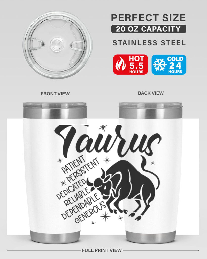 Taurus 492#- zodiac- Tumbler