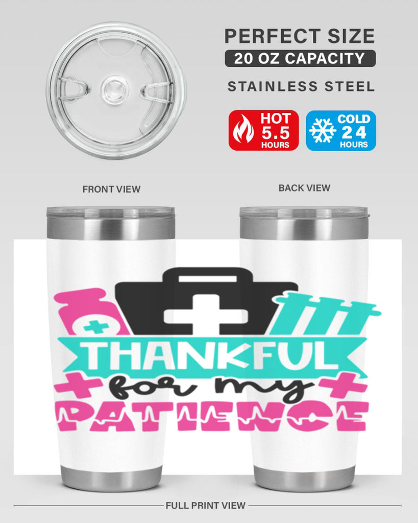 Thankful For My Patience Style Style 22#- nurse- tumbler
